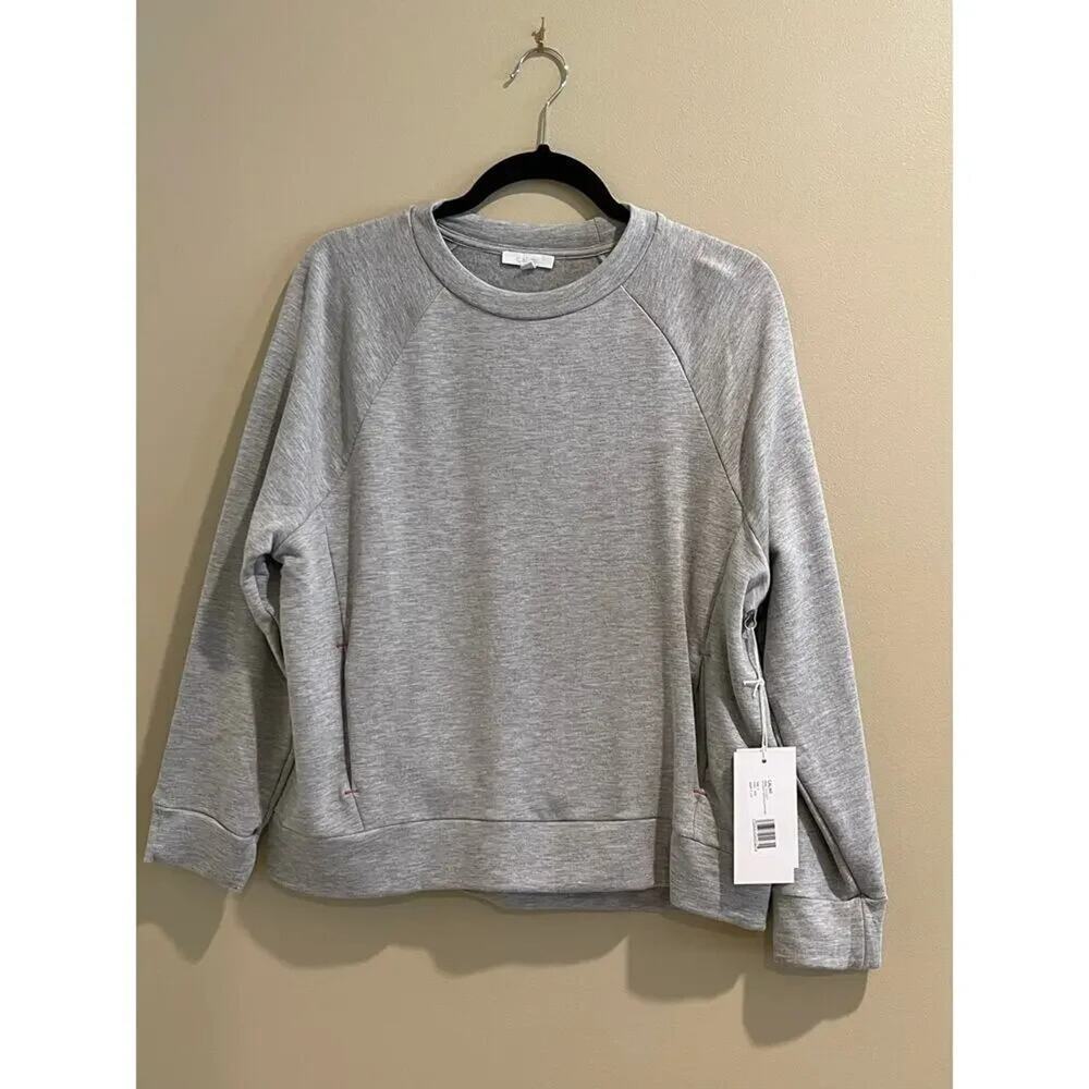 Calme by JOHNNY WAS 3/4 Crew Pullover Sweatshirt NWT $118 Small S
